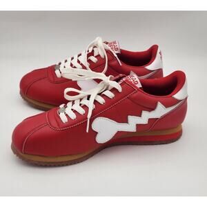 Dead Fresh Crew Men's White Red Leather Shoes Size 12.5 Never Worn